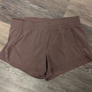 Athleta Dusty Purple Mesh Run Racer shorts